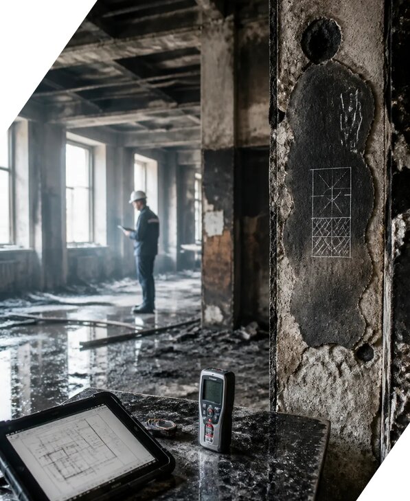 Обследование зданий после пожара в Партизанске от 16100 р. | ЭкспертизаРоссия