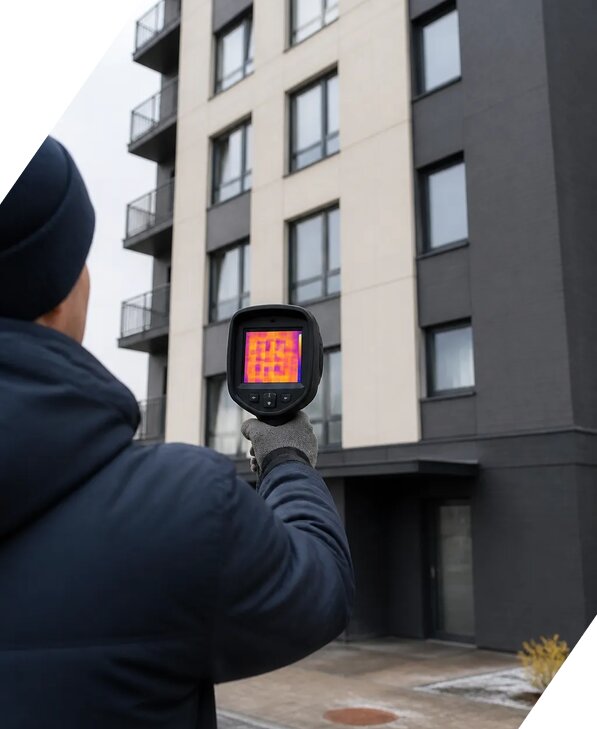 Тепловизионное обследование зданий в Партизанске от 5367 р. | ЭкспертизаРоссия